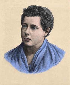 Portret van Annie Besant (1847 -1933) theosoof, Britse feministe en schrijfster.