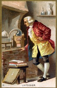 Portret van Antoine Laurent de Lavoisier (1743 - 1794), Franse chemicus door Unknown artist