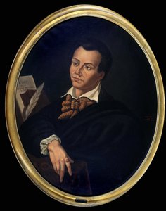 Portret van Antonin Careme (1783 - 1833) kok - Schilderij, al. Fondation Escoffier door Unknown artist