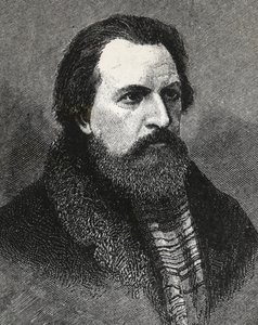 Portret van Apollo Grigoryev (1822-1865) Russische dichter en criticus - Apollo Grigoriev dichter en literair criticus en Russisch theatraal