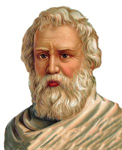 Portret van Archimedes van Syracuse - Griekse wiskundige, natuurkundige, ingenieur, uitvinder