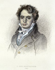 Portret van Beethoven (1814) - gravure door Unknown artist