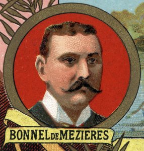 Portret van Bonnet (Bonnel) door Mezieres Franse ontdekkingsreiziger.