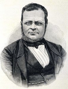 Portret van Camillo Benso, Graaf van Cavour (1810-1861), Italiaanse staatsman, naar een foto van 1860 door Unknown artist
