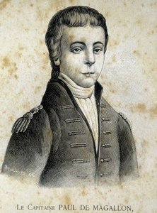 Portret van Kapitein Paul de Magallon (1784 - 1859) - in 
