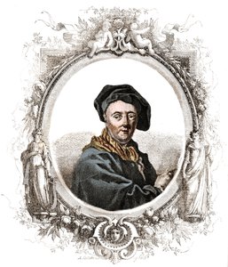 Portret van Carle Van Loo (1705-1765), Franse schilder.