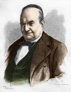 Portret van Charles Augustin Sainte Beuve (1804 - 1869), schrijver, journalist en literair criticus. door Unknown artist