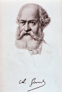 Portret van Charles Gounod (1818-1893) Engelse componist Tekening. 19e eeuw. door Unknown artist