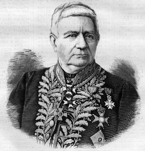Portret van Charles Joseph Pascal de Luesemans (1808 -1882) Belgische politicus - gravure van 1882 door Unknown artist