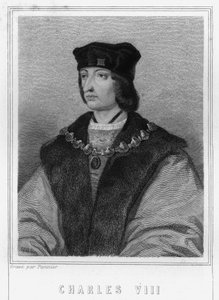 Portret van Karel VIII (1470 - 1498), koning van Frankrijk - in "Histoire des Français" door Lavallée, gravure, sd door Unknown artist
