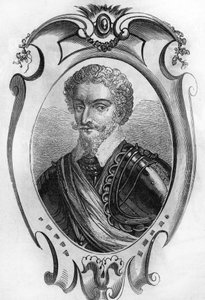 Portret van Charles de Gontaut, Baron, later Hertog van Biron (1562-1602). Maarschalk van Frankrijk. Gravure uit 1866. door Unknown artist
