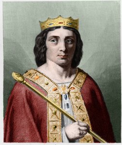 Portret van Childeric II (ca. 653 - 675), koning van Austrasië - in 