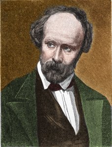 Portret van Christian Friedrich Hebbel (1813-1863), Duitse dichter en toneelschrijver. door Unknown artist
