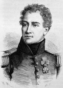 Portret van Claude Francois de Malet (1754 - 1812). (Claude-Francois Malet) Gravure van het einde van de 19e eeuw in 