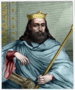 Portret van Clotaire (Clothaire) I (497 - 561), Koning van Neustrië en Koning van de Franken - in 