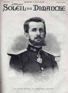 Portret van commandant Jean Baptiste Marchand (1863-1934). Gravure in 