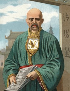 Portret van Confucius, bekend als Kongzi of Kongfuzi (ca. 551 tot ca. 479 v.Chr.).