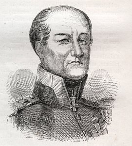 Portret van David Hendrik, Baron Chasse 1765-1849 - gravure door Unknown artist