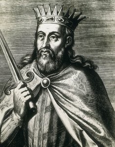 Portret van Denis van Portugal (de Boerenkoning) (gravure) door Unknown artist