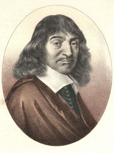 Portret van Descartes (1596-1650) door Unknown artist