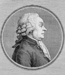 Portret van Dionis du Séjour (1734 -?). Gravure van het einde van de 19e eeuw in 