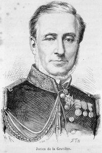 Portret van Edmond Jurien de La Graviere (1812-1892), Franse admiraal door Unknown artist