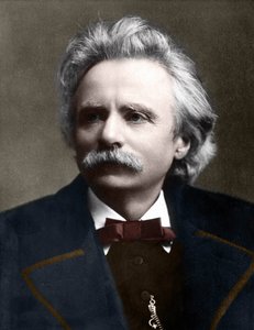 Portret van Edvard Grieg (1843 - 1907) Noorse componist door Unknown artist