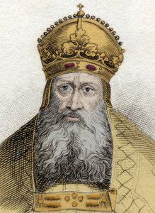 Portret van keizer Rudolf van Habsburg (1218-1291), Duitse Romeinse keizer (Rudolf I van Duitsland) door Unknown artist