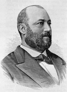 Portret van Ernoul. Gravure uit het einde van de 19e eeuw in 
