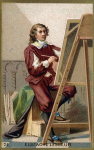 Portret van Eustache Le Sueur (1617 - 1655), Franse schilder, ontwerper en decorateur