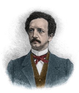 Portret van Ferdinand Johann Gottlieb Lassalle (1825-1864) een Duitse jurist, filosoof en socialistisch politiek activist - gravure