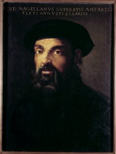 Portret van Fernand de Magellan (1480-1521), Portugese navigator. Anoniem schilderij uit de 16e eeuw. Sevilla, Museum voor Schone Kunsten