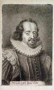 Portret van Francis Bacon (1561-1626), Engelse filosoof. n.d. ca. 1600 door Unknown artist