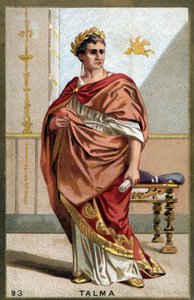 Portret van François-Joseph Talma (1763-1826), Franse acteur. Chromolithografie van het einde van de 19e eeuw