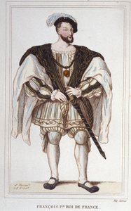 Portret van Frans I (1494 - 1547) door Unknown artist