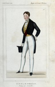 Portret van François Ferdinand Philippe d