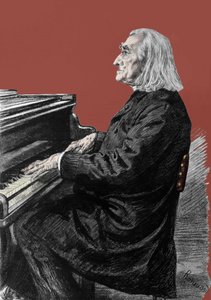 Portret van Franz Liszt (1811-1886), Hongaarse pianocomponist en pianist