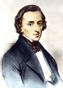 Portret van Frédéric Chopin (1810-1849), Poolse componist. door Unknown artist