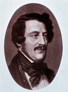 Portret van Gaetano Donizetti (gravure) door Unknown artist