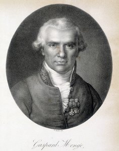 Portret van Gaspard Monge, Comte de Peluse (1746 - 1818), Franse wiskundige - gravure door Unknown artist