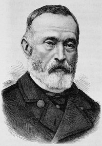 Portret van Generaal Clément Thomas (1809 - 1871). Gravure van het einde van de 19e eeuw in 