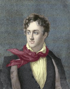 Portret van George Gordon Noel, 6e Baron Byron, Lord Byron (1788-1824) door Unknown artist