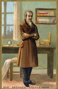 Portret van George Stephenson (1781-1848), Britse ingenieur.