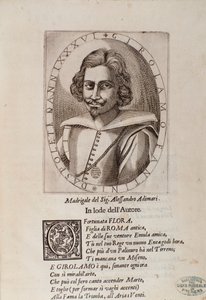 Portret van Gerolamo Fantini (titelpagina van zijn Methode om trompet te leren spelen) door Unknown artist