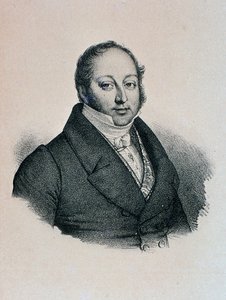 Portret van Gioacchino Rossini (gravure)