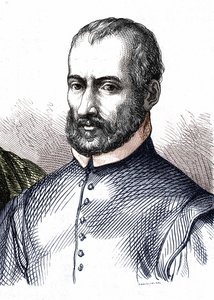 Portret van Giovanni Pierluigi da Palestrina (1525 - 1594), Italiaanse componist