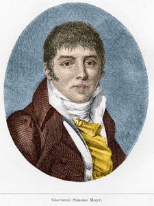 Portret van Giovanni Simone Mayr (Johann Simon Mayr), Italiaanse componist (1763-1845)