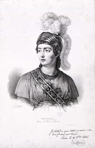 Portret van Giuditta Pasta (1797-1865). door Unknown artist