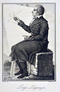 Portret van Giuseppe Ludovico De la Grange Tournier (1736 - 1813) - Portret van Joseph Louis (Joseph-Louis), Graaf van Lagrange (1736-1813), Franse wiskundige
