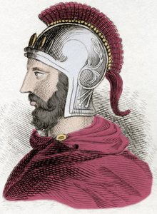 Portret van Hannibal of Annibal Barca (ca. 247-183 v.Chr.), Carthaagse generaal en staatsman.